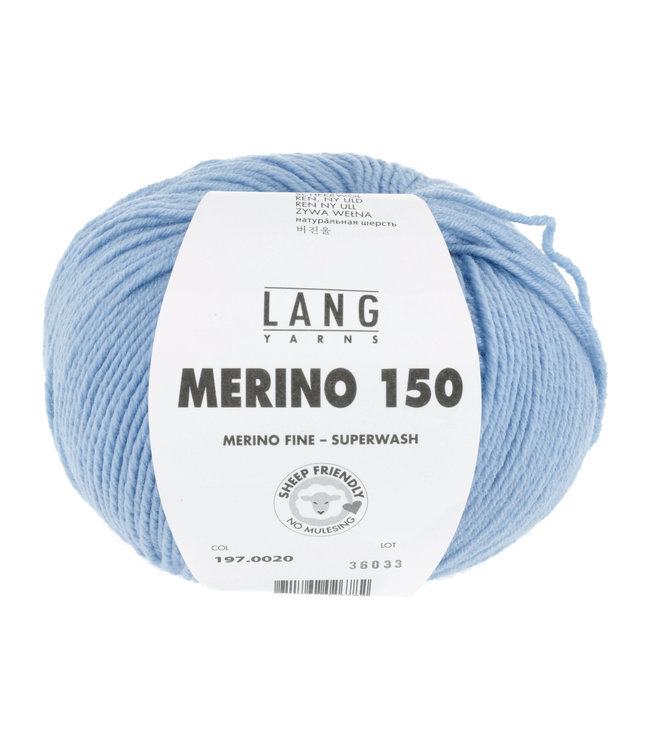 Merino 150 licht blauw 20