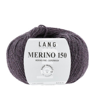 Lang Yarns Merino 150 paars gemêleerd - 280