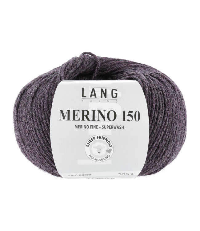 Merino 150 paars gemêleerd - 280