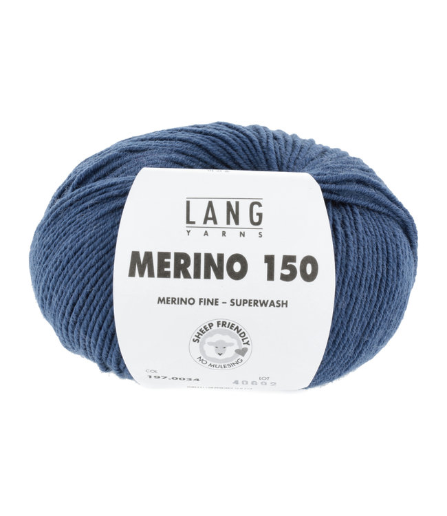 Merino 150 Blauw 34