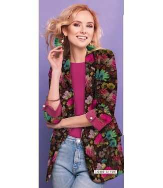 Stenzo Tricot met digitale bloemen print