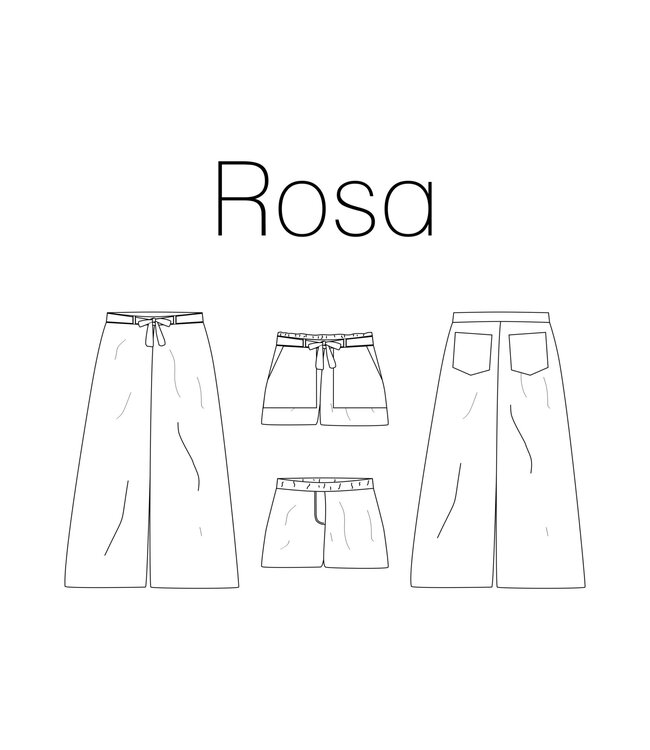 Rosa broek Patroon Iris May