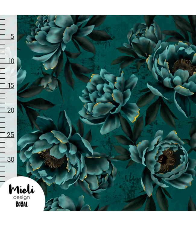 Mieli Design Mieli Design ROYAL teal | French Terry Tricot