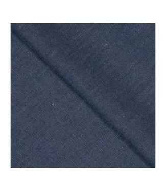 Polytex Double washed linnen dark denim