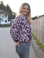 ALB stoffe Jacquard jersey albstoffe shimmer Safari gebroken wit