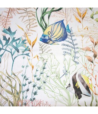 Katia Gerecycleerde canvas stof Coral Reef