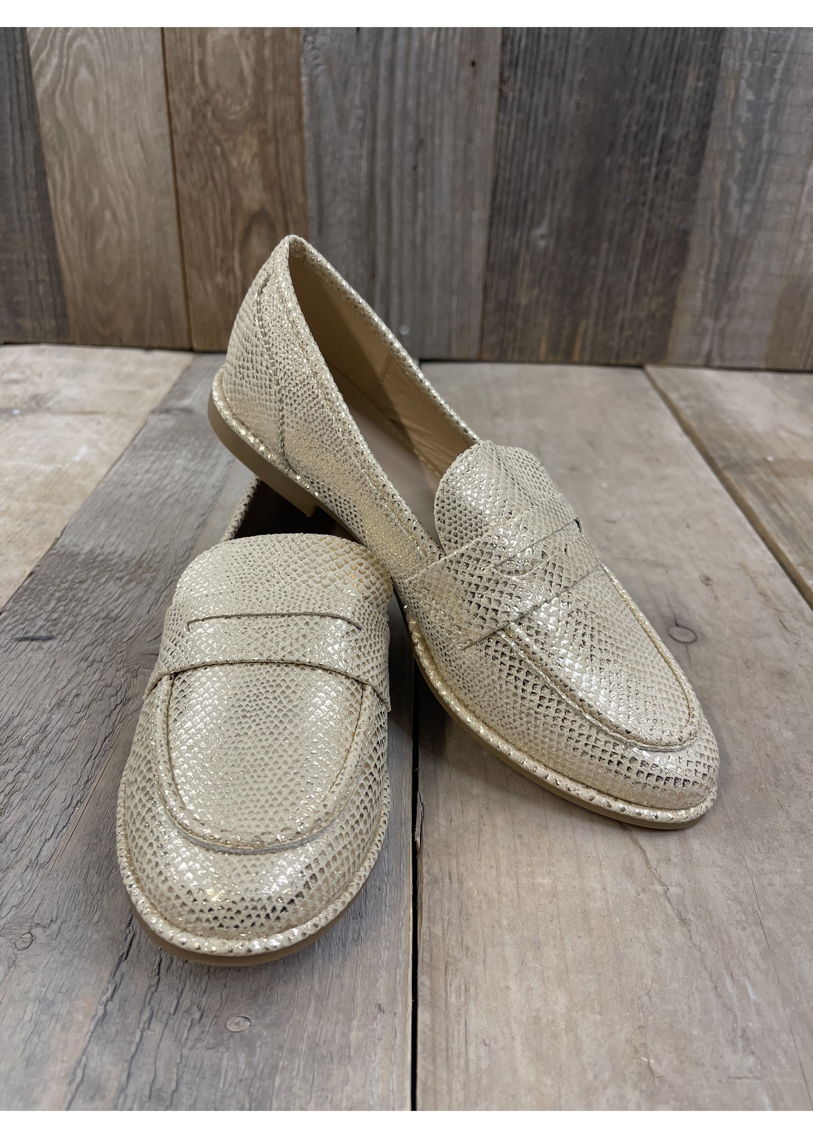Loafers goud