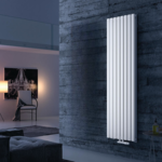 Verticale radiator ovale buizen Mat wit - 1800 x 600