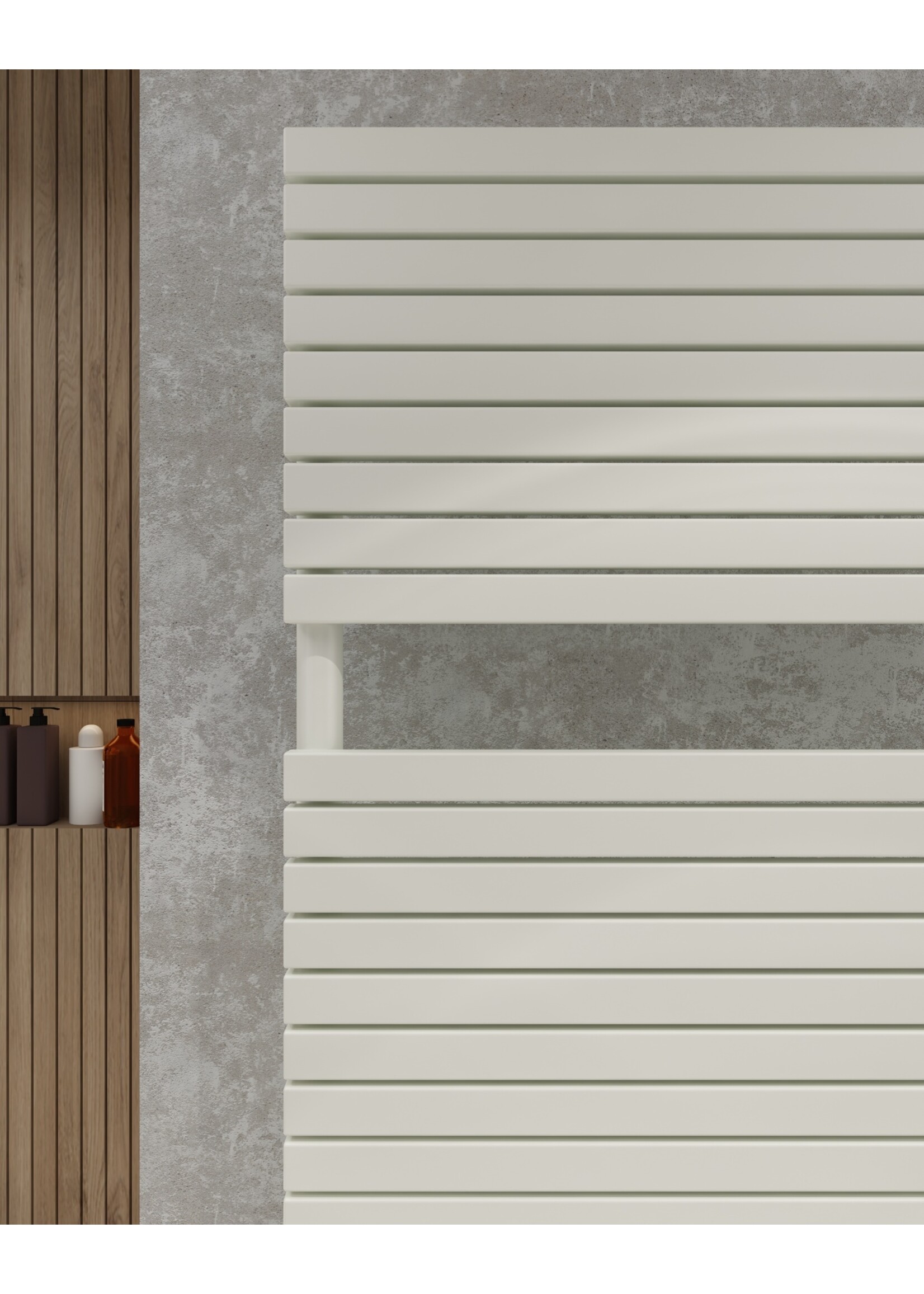 Verezzo  handdoekradiator mat wit 60 x 180 cm