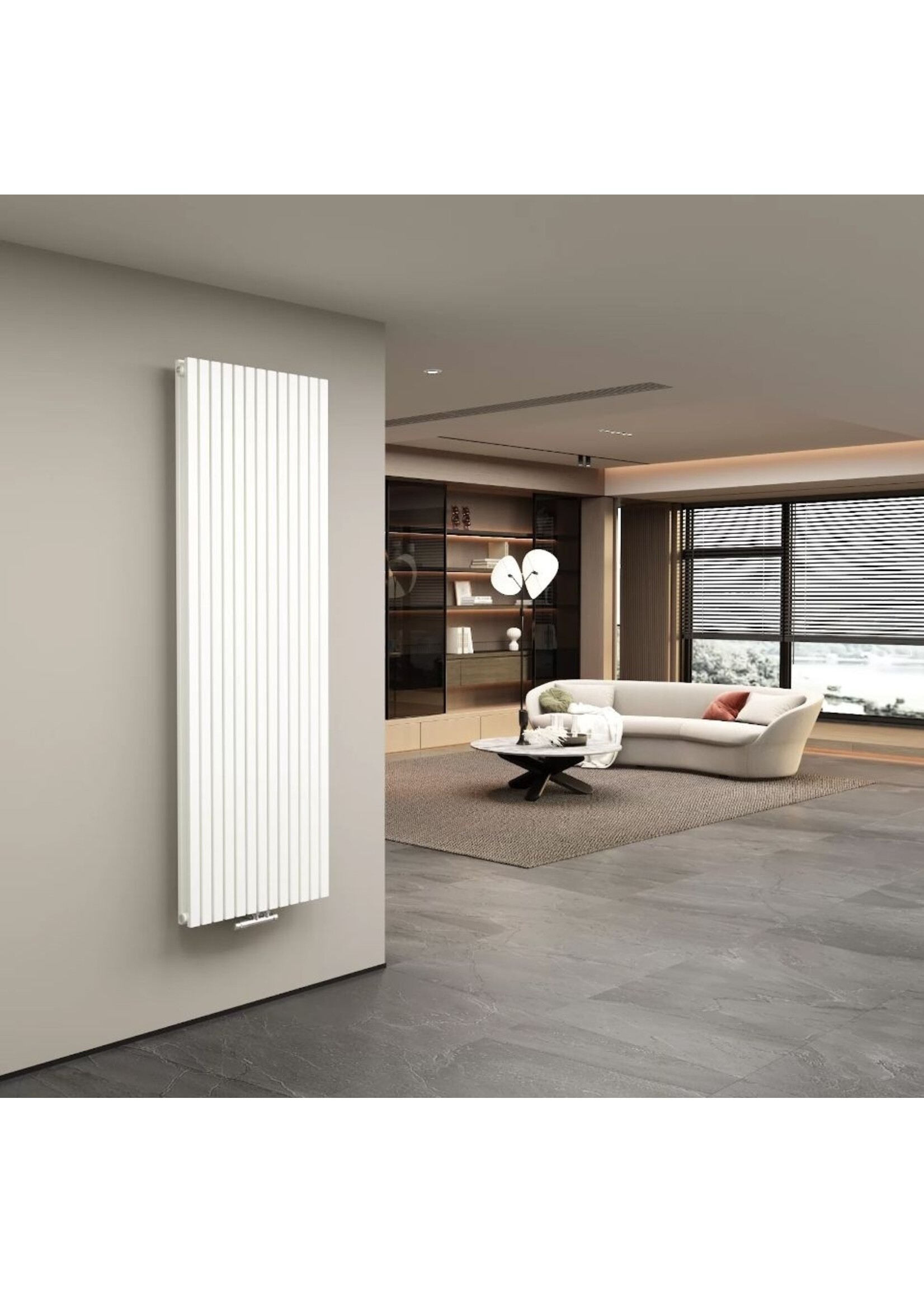 180x50 cm Dubbele design radiator Vero mat wit