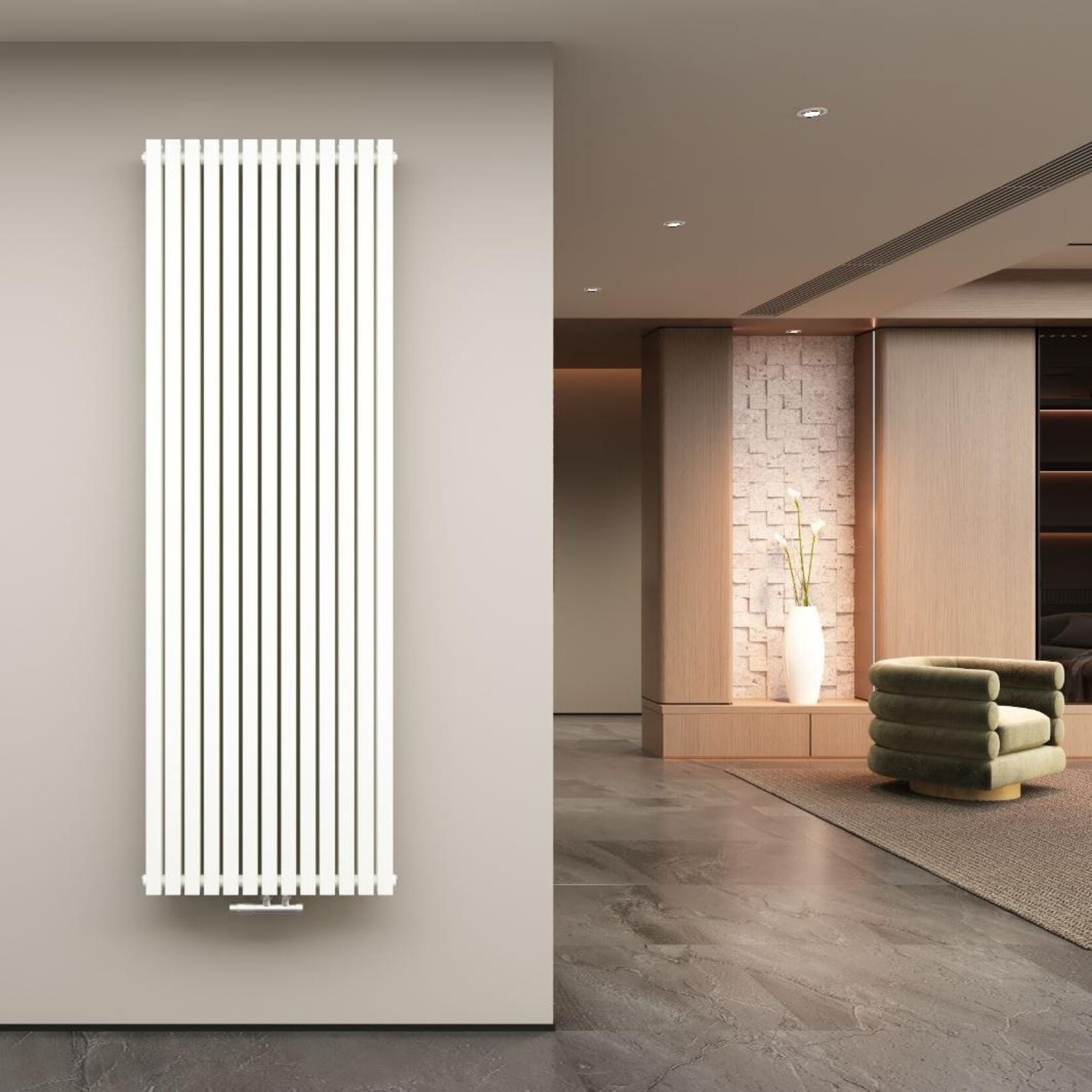 180x50 cm Dubbele design radiator Vero mat wit