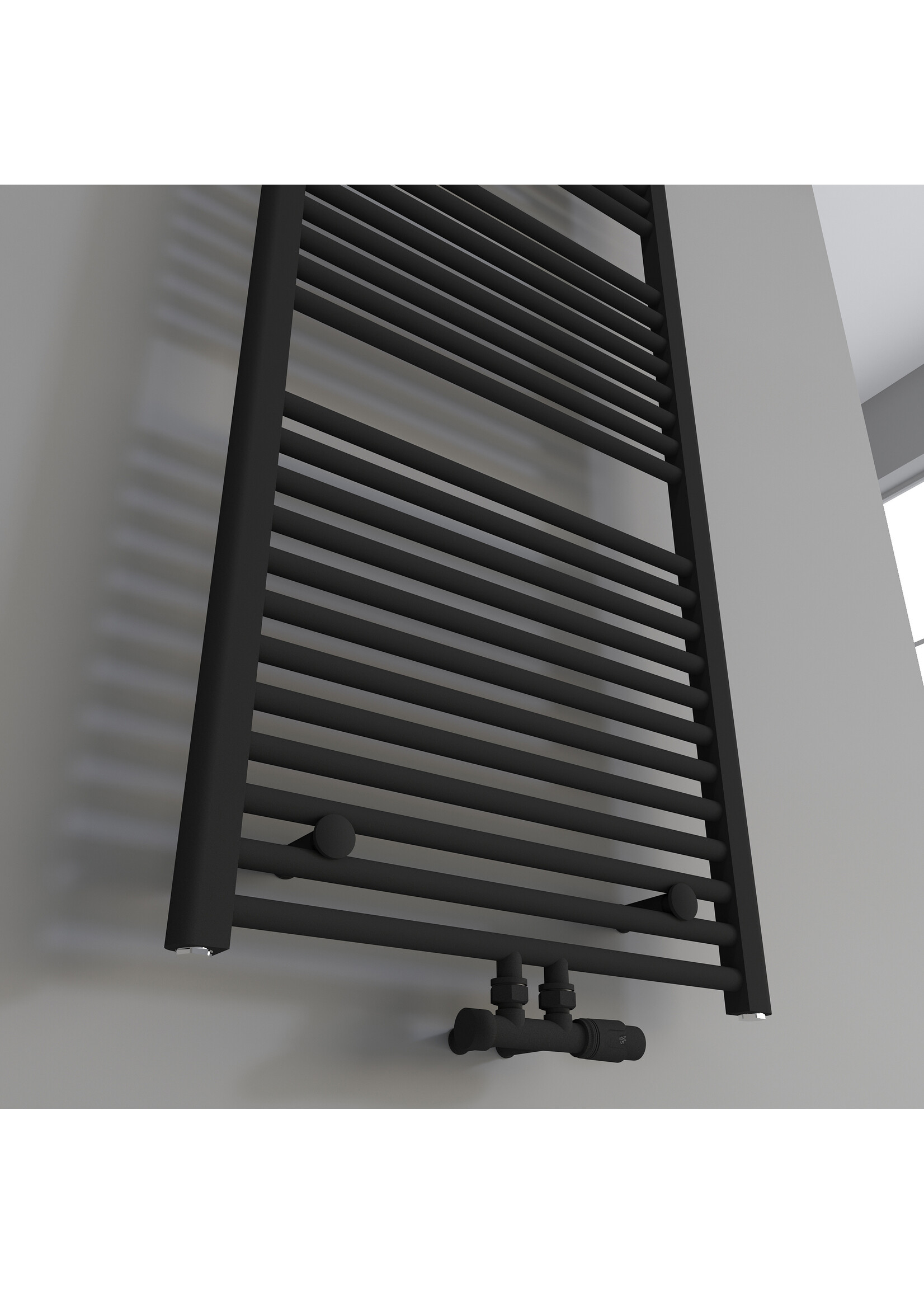 Linteo - Mat zwart - 1800x600