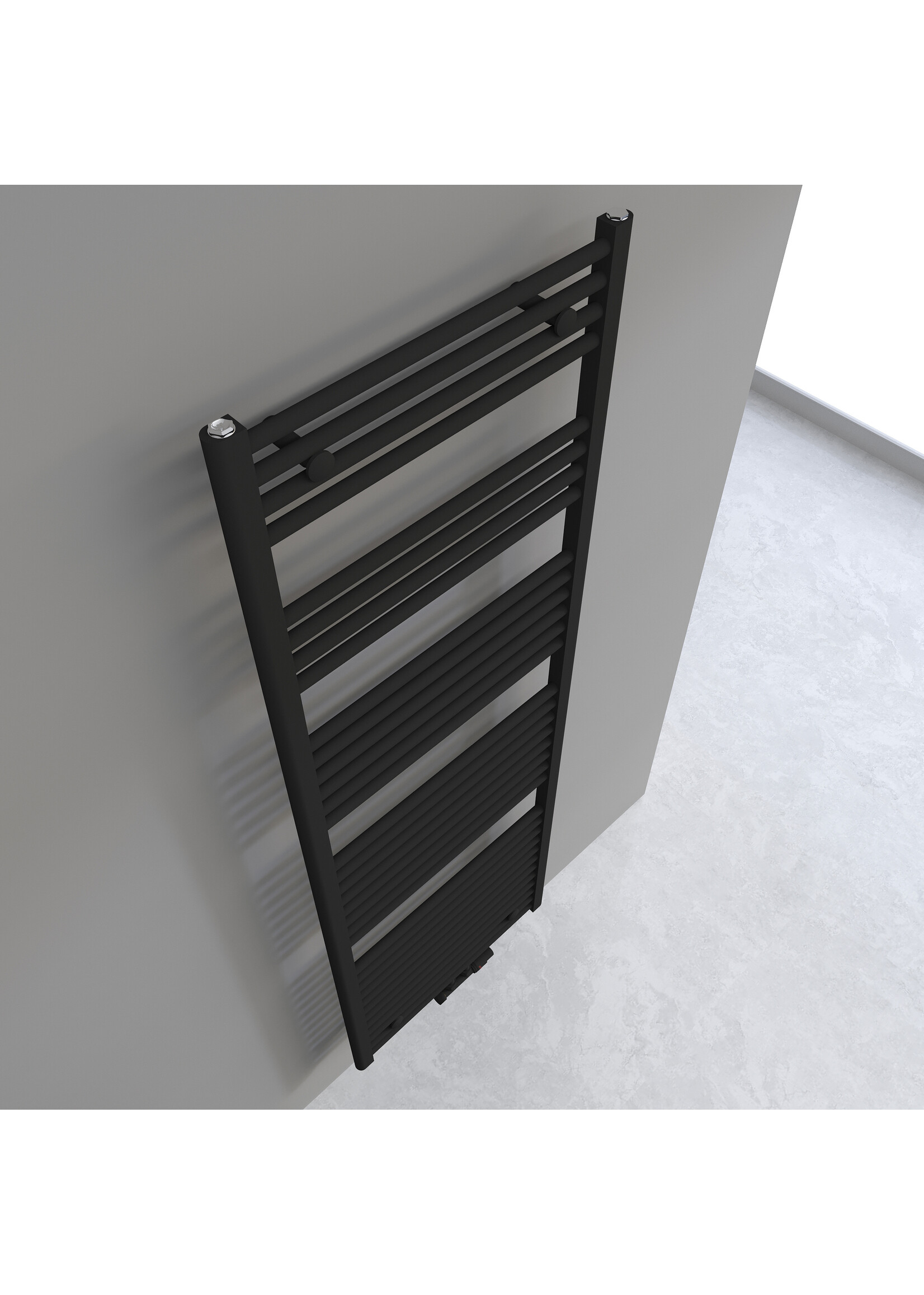 Linteo - Mat zwart - 1800x600