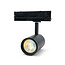 PURPL Faretto a LED illuminazione trifase su binario a 4 poli 15W nero