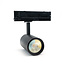 PURPL Faretto a LED illuminazione trifase su binario a 4 poli 15W nero