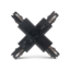 Powergear Powergear Connettore X per illuminazione a binario a 4 fili nero