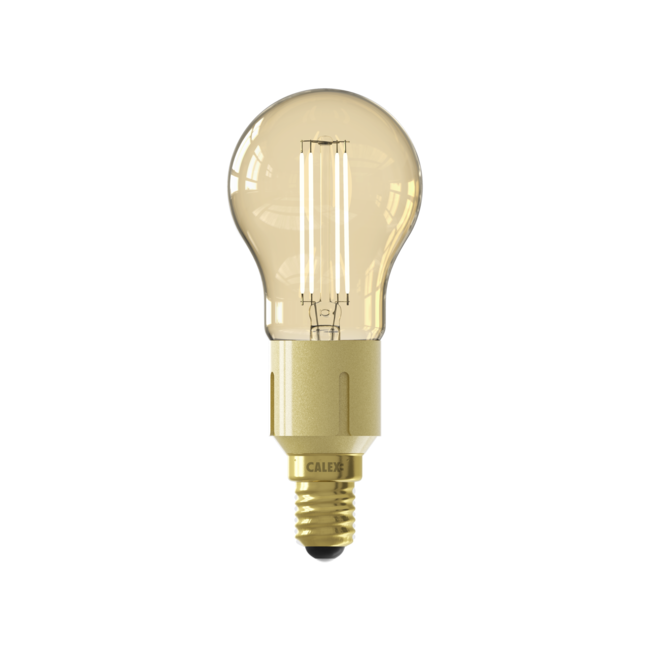 Calex Calex Lampada a filamento LED E14 P45 Gold 1800-3000K 4.5W