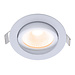 EcoDim Faretto da Incasso LED COB 5W | 2000 - 3000K | Orientabile | IP54 | Ø85mm | Bianco