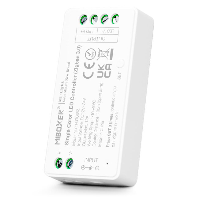 MiBoxer/Mi-Light Controllore di strisce LED Zigbee 3.0 | Bianco singolo