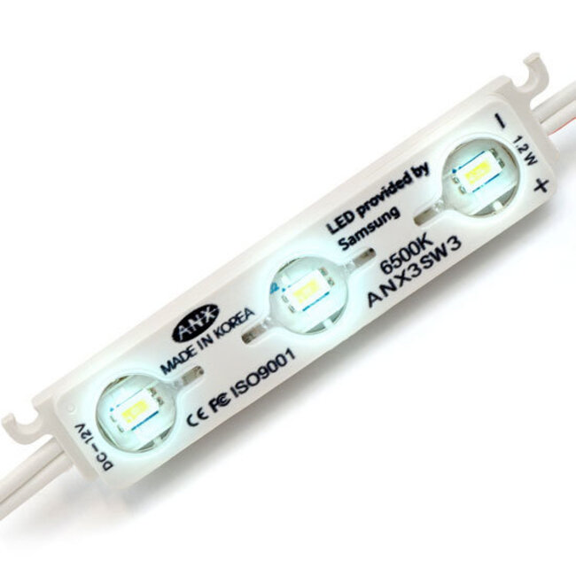 PURPL Modulo LED 6000K Bianco Freddo 3x5630 SMD 12V [50 pezzi]