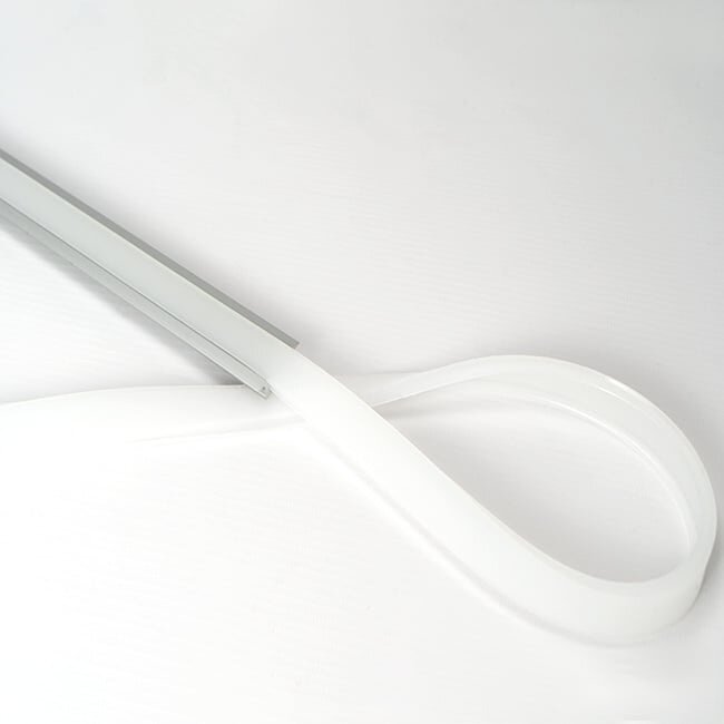 PURPL Diffusore flessibile in silicone per profilo striscia LED | 1,5 m x 35 x 7 mm | Montaggio ad incasso | Alluminio