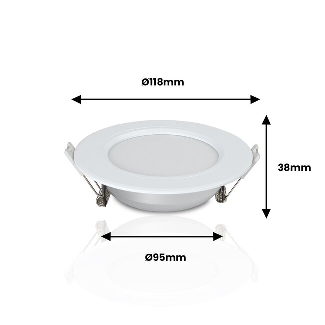 MiBoxer/Mi-Light Downlight LED Circolare | 6W | ø120mm | RGB+CCT | IP44 | FUT068