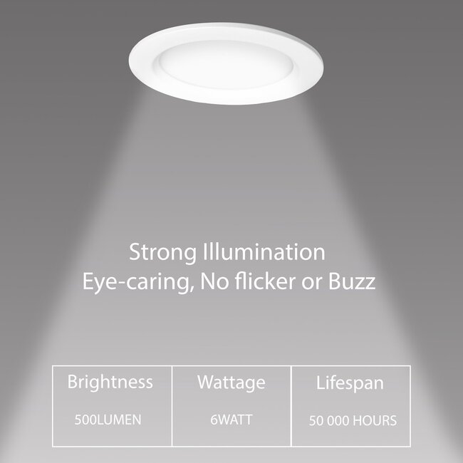 MiBoxer/Mi-Light Downlight LED Circolare | 6W | ø108mm | RGB+CCT | IP54 | FUT063