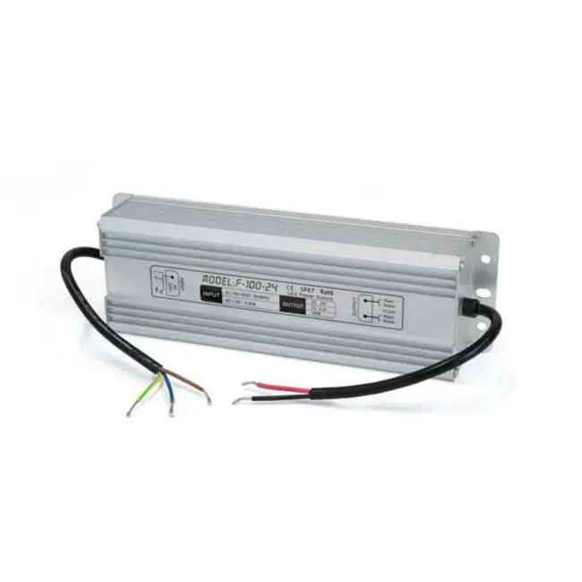PURPL Trasformatore per striscia LED IP67 24V 100W (impermeabile)