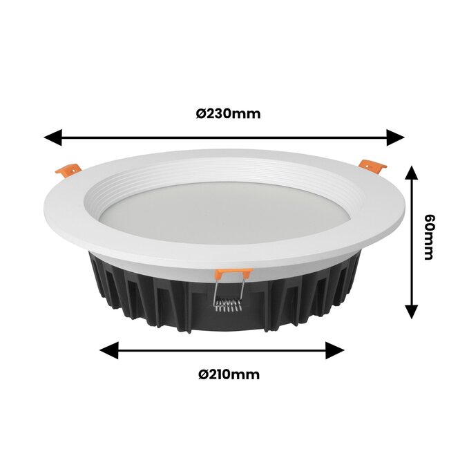 MiBoxer/Mi-Light Downlight LED Circolare | 25W | ø230mm | RGB+CCT | IP54 | FUT060