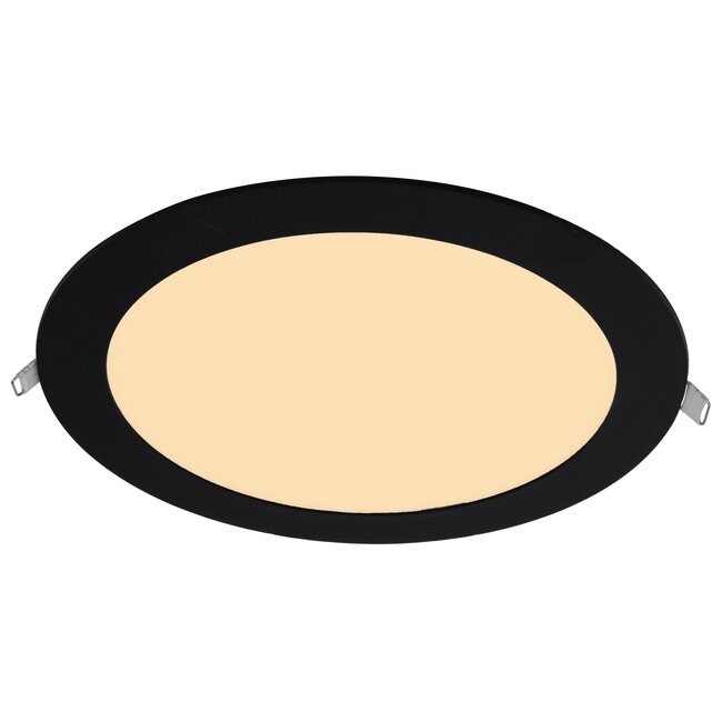 PURPL Faretto LED da incasso rotondo Nero - ø225mm - 3000K bianco caldo - 18W