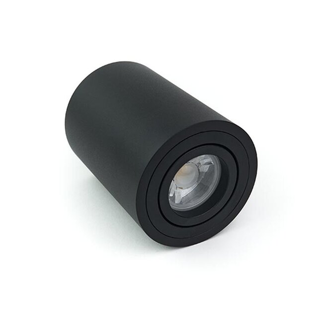 PURPL Plafoniera a LED Portafaretto GU10 Rialzato Tondo Nero