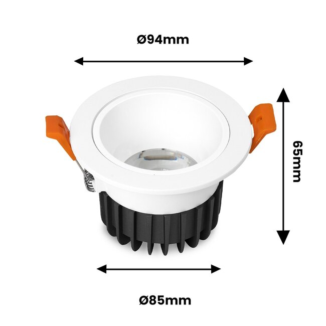 MiBoxer/Mi-Light Downlight LED Circolare | 6W | ø94mm | RGB+CCT | IP44 | FUT070