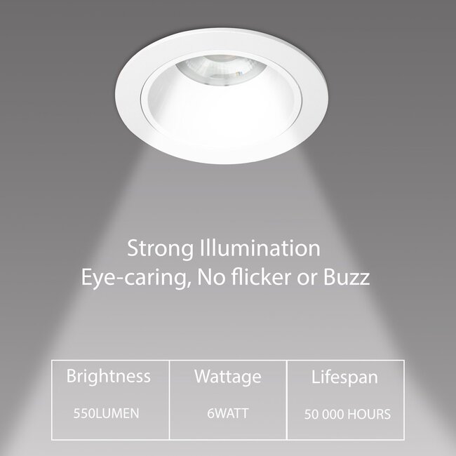 MiBoxer/Mi-Light Downlight LED Circolare | 6W | ø94mm | RGB+CCT | IP44 | FUT070