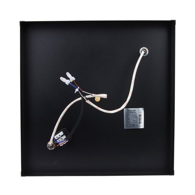 PURPL Plafoniera Nera | Inclusa lampadina E27 - 8w - 2400K | Dimmerabile | 2x punti luce | Design industriale