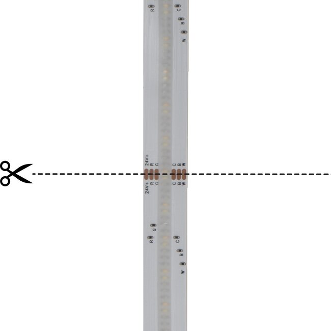 PURPL Striscia LED COB | RGBCCT | 5 metri | 560 led/m | 24V | IP65