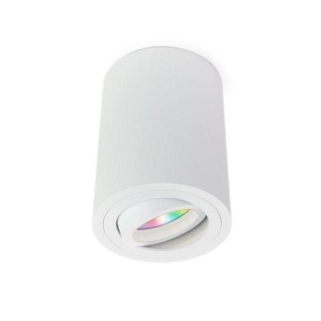 PURPL Plafoniera Spot LED GU10 - Montaggio a Superficie - Tondo - Bianco