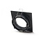 PURPL Portafaretto GU10 da Incasso IP20 Quadrato Nero Inclusa Montatura