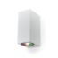 PURPL Lampada da parete doppia luce | Quadrato | Bianco