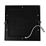 PURPL Downlight LED empotrable cuadrado Negro - 18W - 225x225mm - 3000K Blanco Cálido - IP44