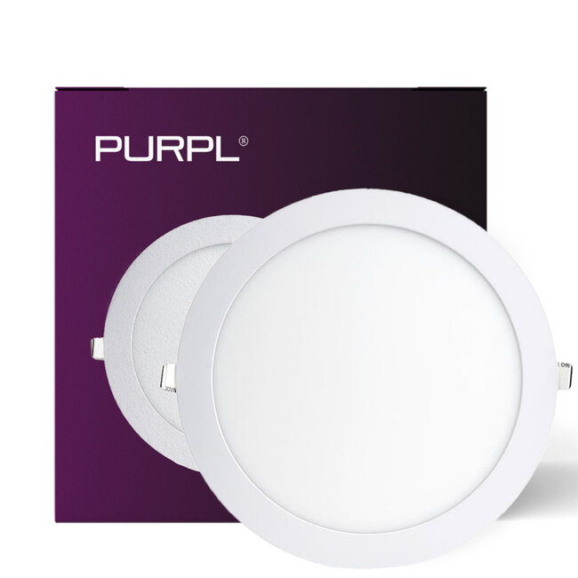 PURPL Faretto Downlight LED Tondo Incasso - 24W - ø240mm - 4000K Bianco Neutro - IP44
