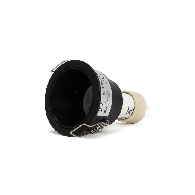 PURPL Supporto incasso con attacco MR11 GU10 | Ø55mm x 41,5mm | IP20 | Alluminio nero