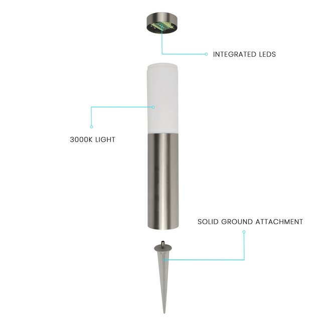 PURPL Lampada solare da esterno - Modèle Lisbonne