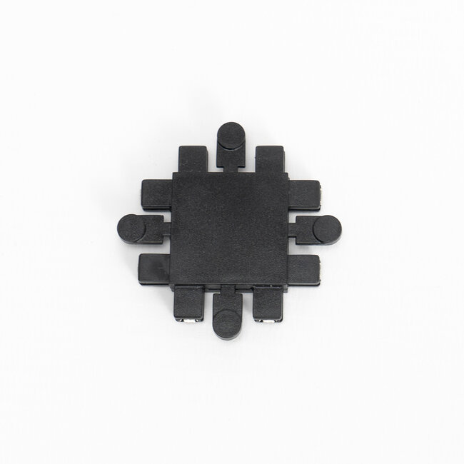 PURPL Connettore a X - Illuminazione su binario 48V Smart - Nero