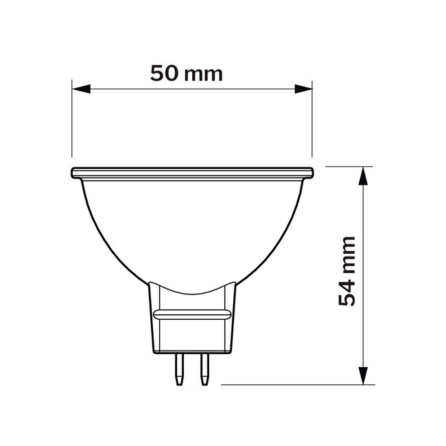Philips Philips CorePro Faretto LED - GU5.3 - 4.4W - 345 lm - 2700K (827) - MR16 - 36°