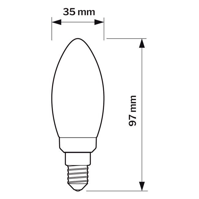 Philips Philips Master Value - Candela LED B35 - 4W - E14 - 2700K (927) - Dimmerabile