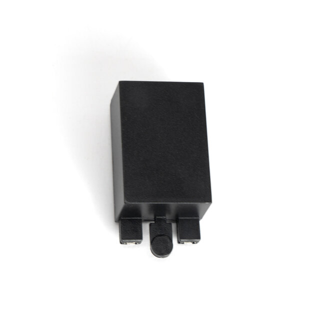 PURPL Connettore di alimentazione - Nero - Compatibile con l'illuminazione su binario 48V Super Slim