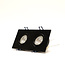 Faretto da incasso doppio GU10 - Bassa altezza d'incasso - Attacco GU10 - 175x92x25 mm - Orientabile - Alluminio - IP44 - Nero