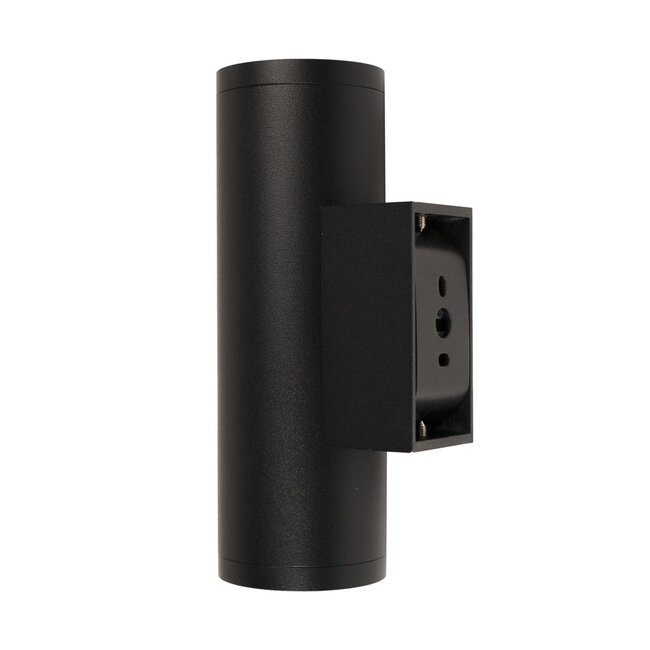 PURPL Lampada da parete doppia 'Houston' LED GU10 Up & Down Nero IP20