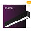 PURPL Sospensione lineare LED | 3CCT 3000K - 4000K - 5700K | 60cm | 17W | dimmerabile | nero
