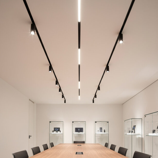 PURPL Binario magnetico 48V | 1,5m | Montaggio incassato